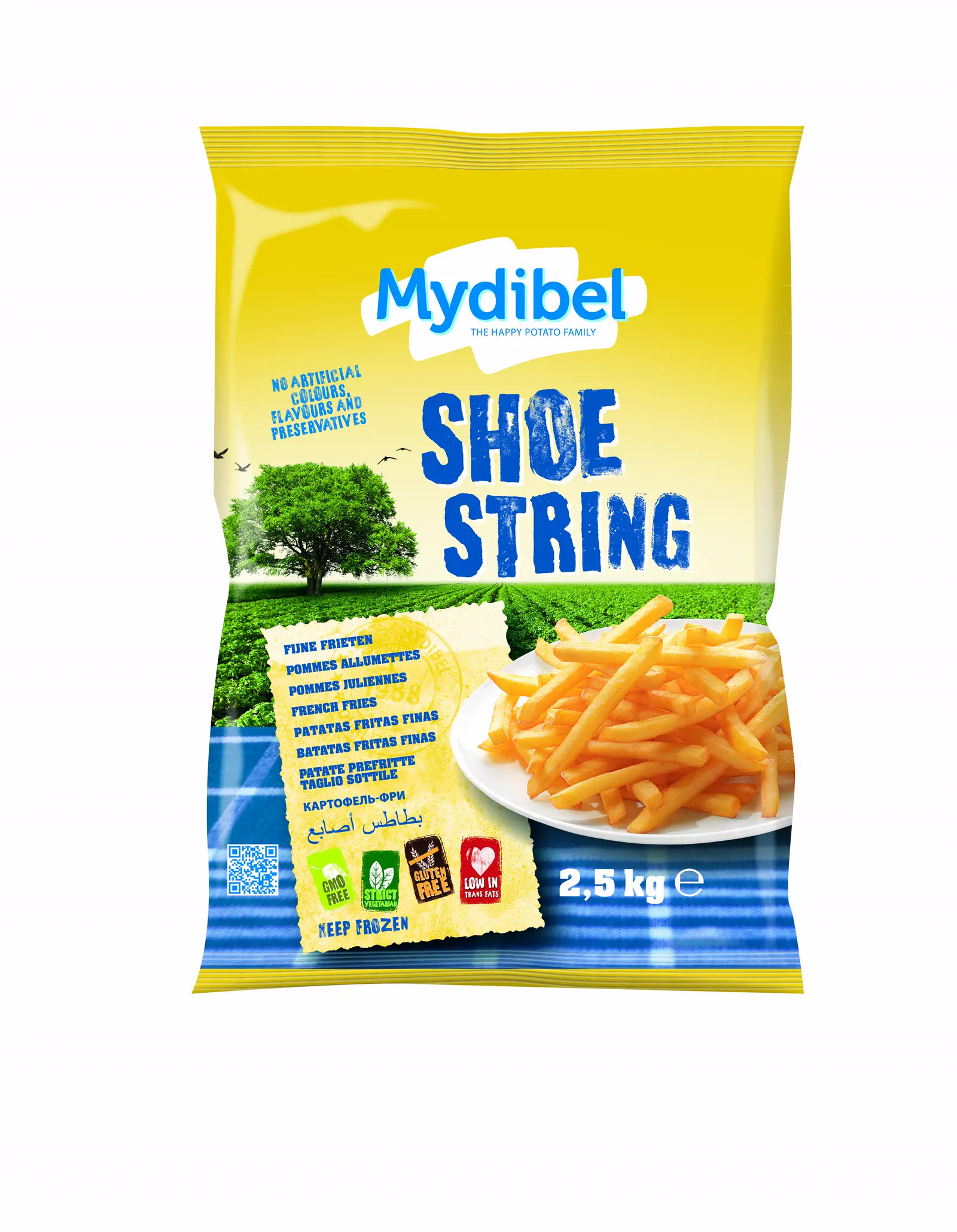 Mydibel, Patate Skin on Wedges, 2.5 kg